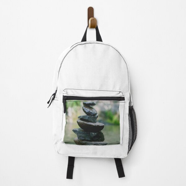 Item preview, Zen Balanced Rock Stack River Photography designed and sold by Luxxe87.