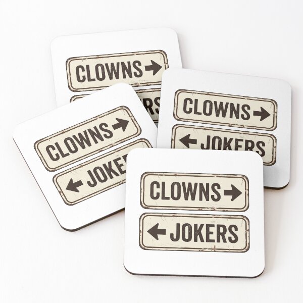 Item preview, Clowns to the Left Jokers to the Right, Vintage Rust Sign Stuck in the Middle Humor designed and sold by raedattia.