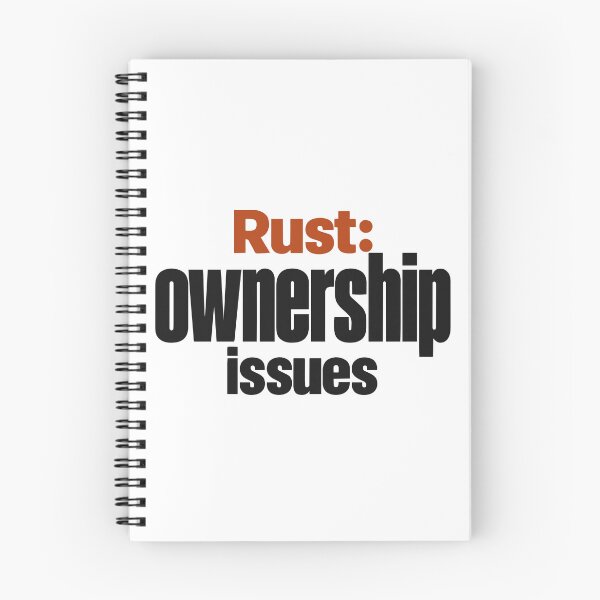 Item preview, Rust I Have Ownership Issues Funny Programmer Typography designed and sold by ThreadQuirk.