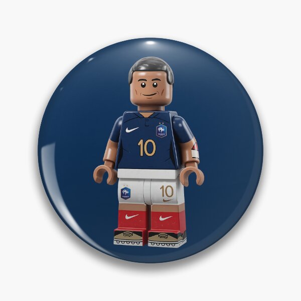Item preview, Kylian Mbappé Brick Football Player – LEGO Style designed and sold by briestudio.