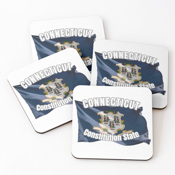 Item preview, Connecticut Constitution State Flag New England Souvenir Gift designed and sold by RVJdesigns.