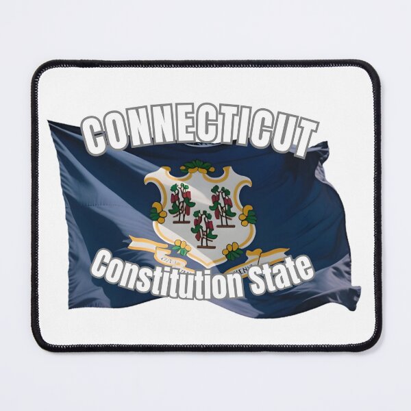 Item preview, Connecticut Constitution State Flag New England Souvenir Gift designed and sold by RVJdesigns.