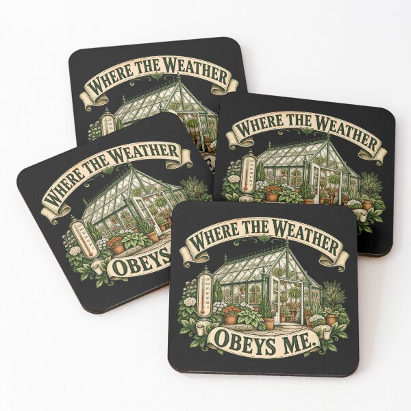 Item preview, Where the Weather Obeys Me Funny Greenhouse Gardener Vintage Victorian Glasshouse designed and sold by HooptownRV.