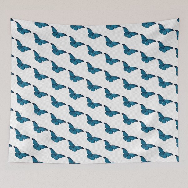 Item preview, Vibrant Blue Butterfly Nature Art designed and sold by KrishnaStudio.