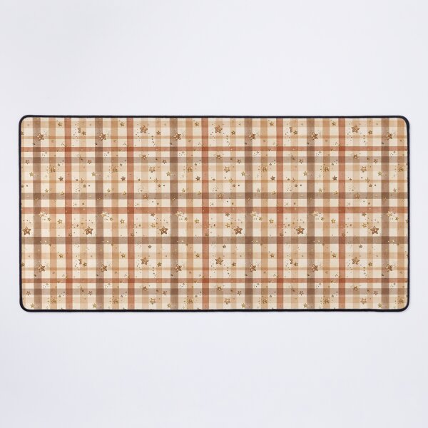 Item preview, Cozy Christmas Plaid & Golden Stars | Rustic Gingerbread Holiday Pattern designed and sold by Aniwhisper240.