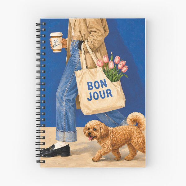 Item preview, French Chic City Walk with Poodle designed and sold by VictorinoArt.