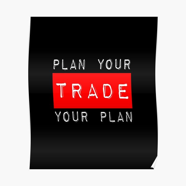 Plan Your Trade Your Plan Poster