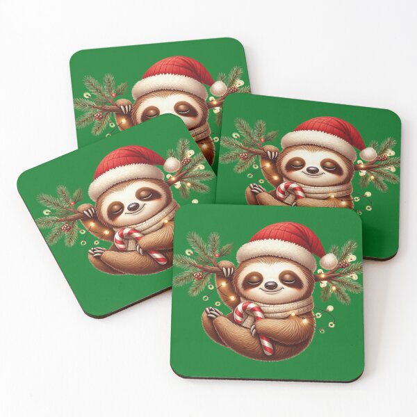 Item preview, Christmas Sloth designed and sold by NerdiPop.