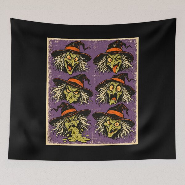 Item preview, Six Wicked Witch Faces designed and sold by Blink Art Studio.
