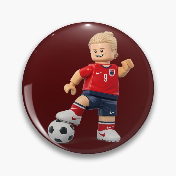 Item preview, Erling Haaland Brick Football Player – LEGO Style designed and sold by briestudio.