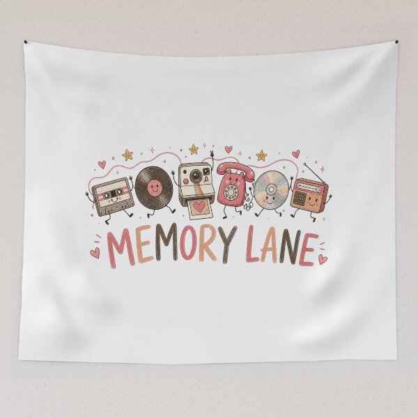 Item preview, Memory Lane Retro Music and Camera Characters designed and sold by Cute-and-Co.