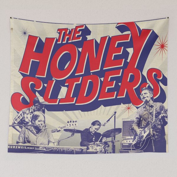 Item preview, The Honey Sliders Original Custom Vintage Music Band Tee Unique Poster Wall Art designed and sold by Cool Robot Bro..