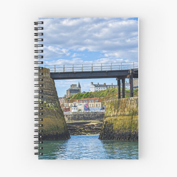 Item preview, Whitby Town Through the Harbour Piers designed and sold by Astute-Artio-Photography.