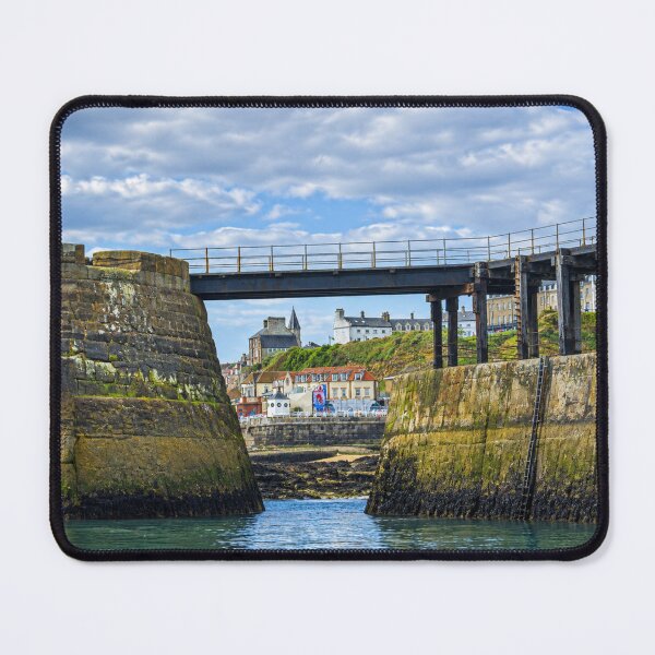 Item preview, Whitby Town Through the Harbour Piers designed and sold by Astute-Artio-Photography.