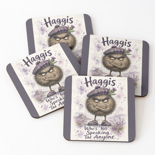 Item preview, Haggis Who’s No’ Speaking Tae Anyone – Funny Scottish Watercolour Character designed and sold by DesignsbyDandan.