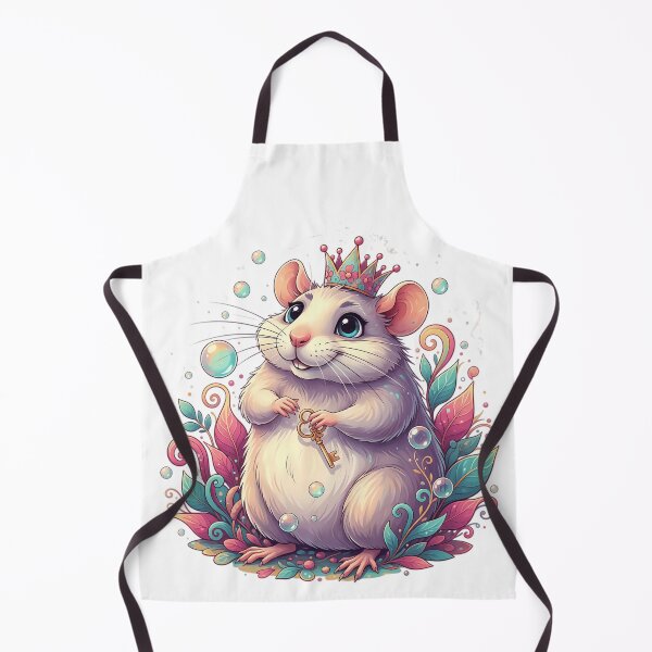Item preview, Fancy Rat Queen - Cute Whimsical Pastel Rat with Crown designed and sold by Lucid Dream Pixel.