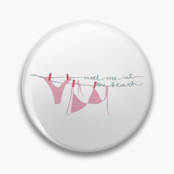 Item preview, Meet Me at the Beach Pink Bikini Design designed and sold by AandBCollective.