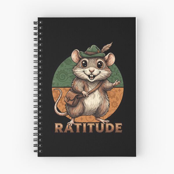 Item preview, Ratitude Fancy Rat - Funny Adventurer Rat with Satchel designed and sold by Lucid Dream Pixel.