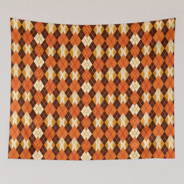 Item preview, Autumn Argyle Plaid Pattern Cozy Fall Geometric Design designed and sold by FuzionRaptor.