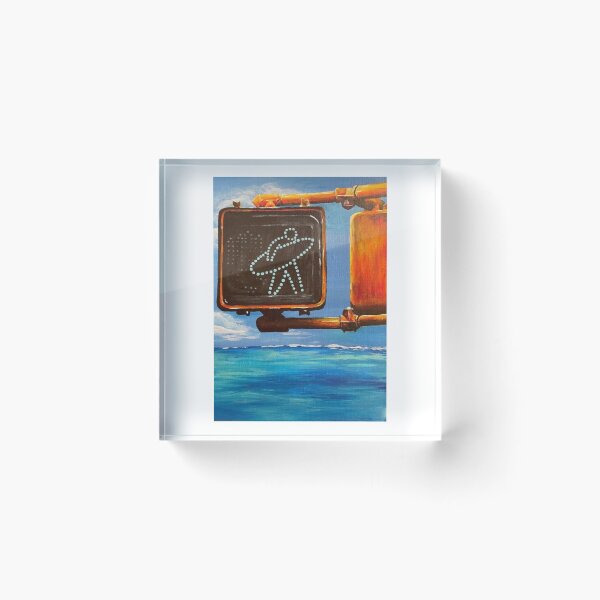 Item preview, Painted Walk Signal Ocean View designed and sold by WATEKE.