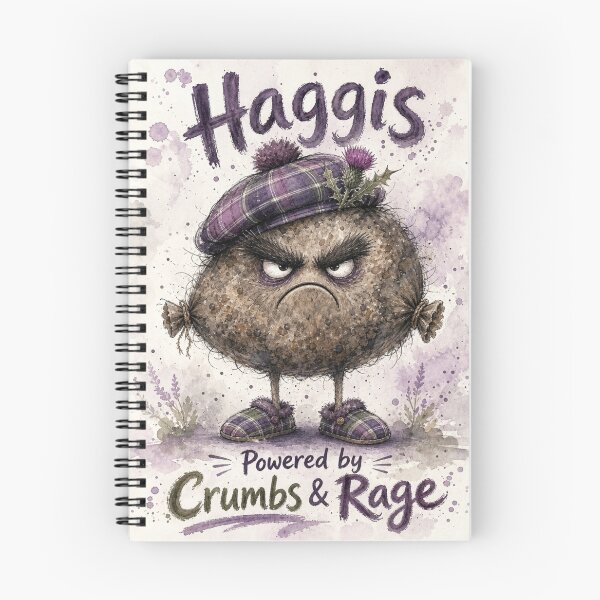 Item preview, Haggis Powered by Crumbs & Rage – Funny Scottish Creature Art designed and sold by DesignsbyDandan.