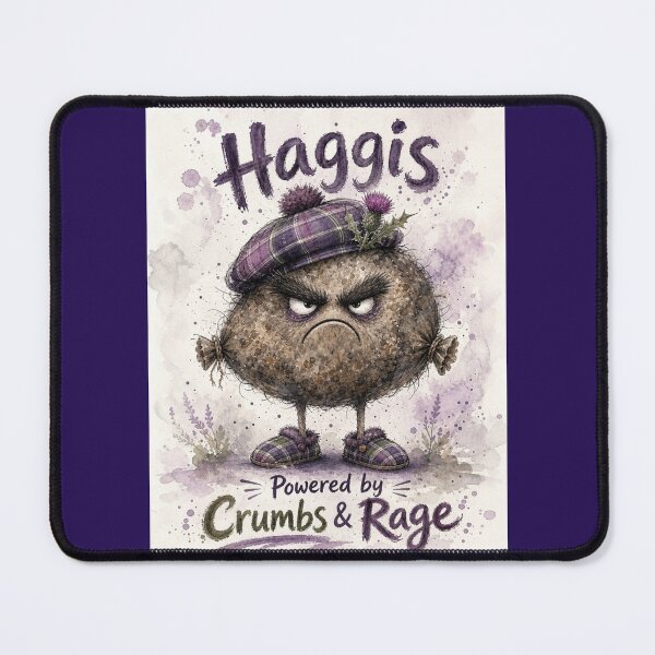 Item preview, Haggis Powered by Crumbs & Rage – Funny Scottish Creature Art designed and sold by DesignsbyDandan.