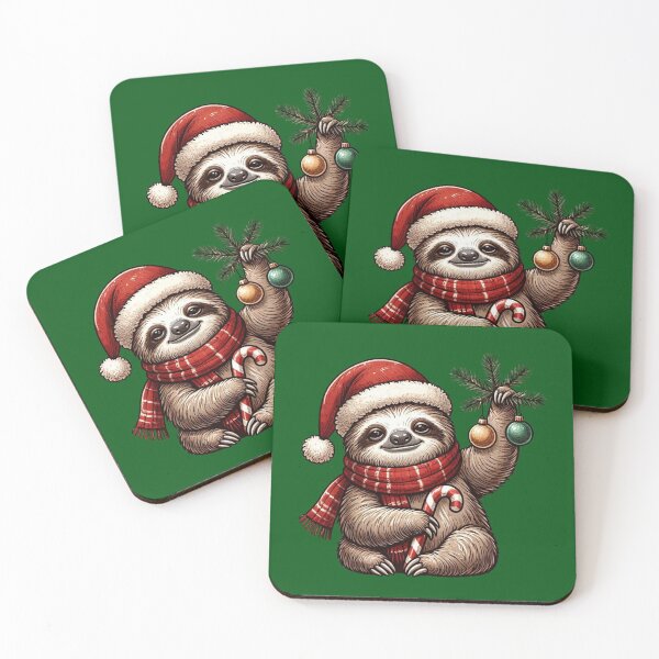 Item preview, Christmas Sloth designed and sold by NerdiPop.