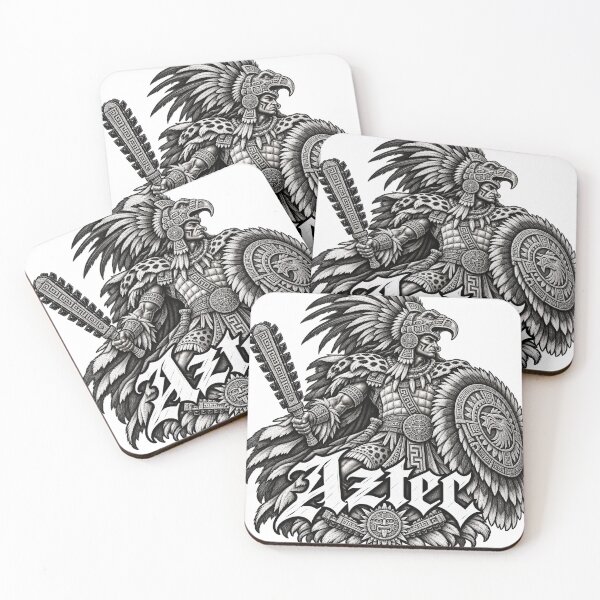 Item preview, Aztec Warrior Woodcut Grimdark Design designed and sold by SunnyDesign82.