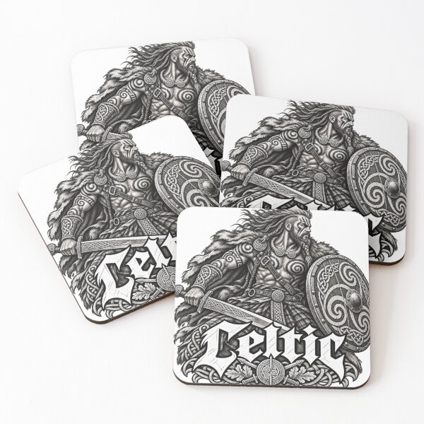 Item preview, Celtic Warrior Woodcut Grimdark Design designed and sold by SunnyDesign82.