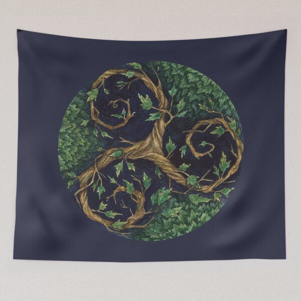 Item preview, Forest triskel watercolor designed and sold by irisen.