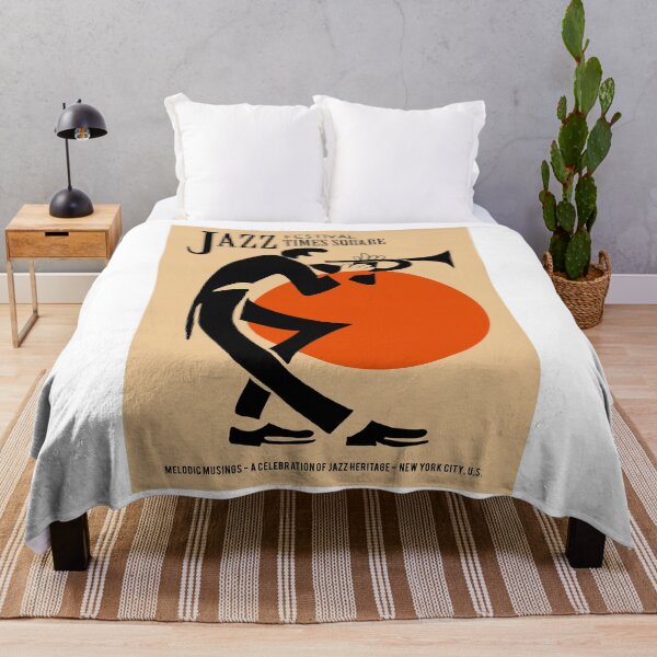 Item preview, Jazz Festival Times Square Original Custom Vintage Music Band Tee Unique Poster Wall Art designed and sold by Cool Robot Bro..
