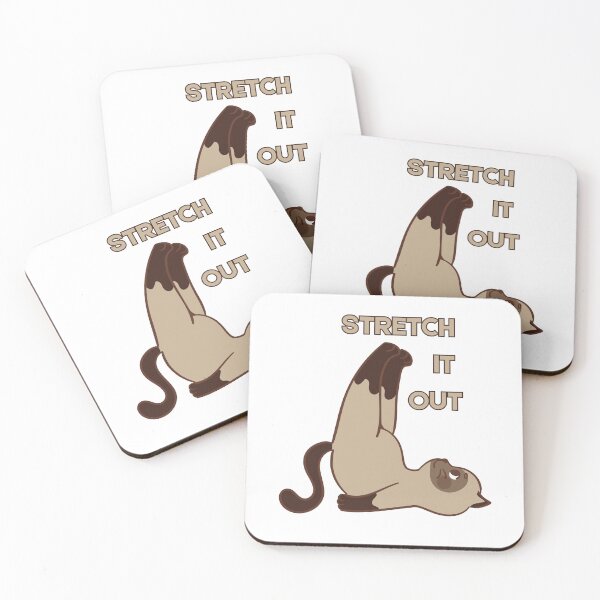 Item preview, Stretch It Out | Stretching Cat | Wellness Reminder designed and sold by PrintyRelatable.
