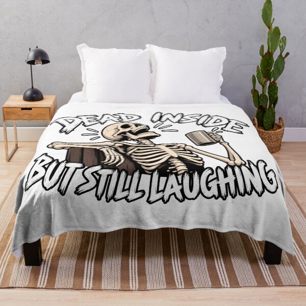 Item preview, Dead inside but still laughing designed and sold by QuixalArts.