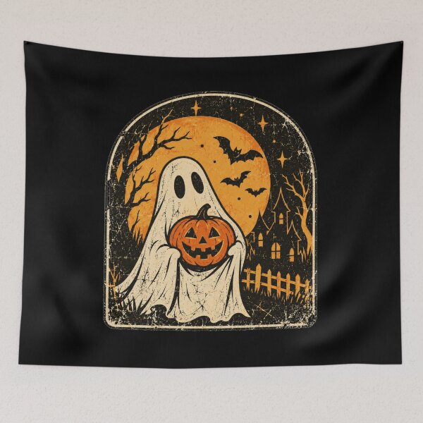 Item preview, Ghost Holding a Pumpkin designed and sold by Blink Art Studio.