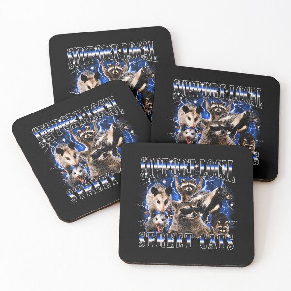Item preview, Copy of Support Local Street Cats Raccoon Opossum Skunk Grunge Animal designed and sold by Brasovbit.