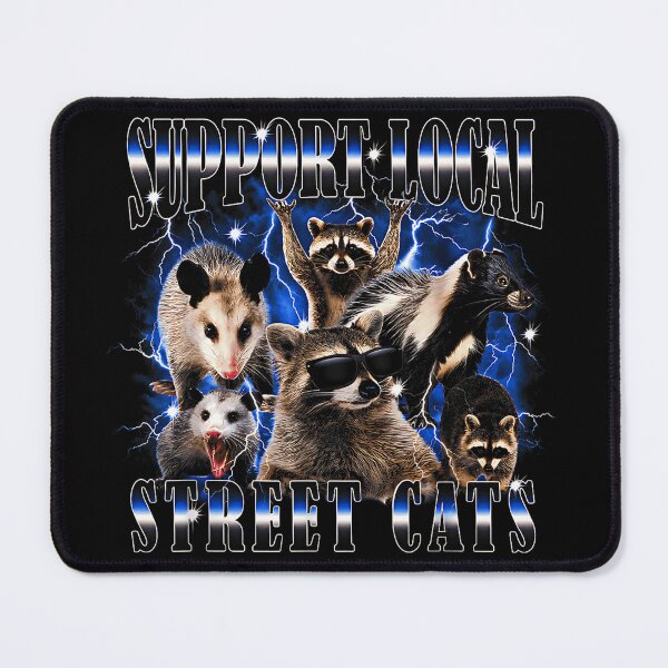 Item preview, Copy of Support Local Street Cats Raccoon Opossum Skunk Grunge Animal designed and sold by Brasovbit.