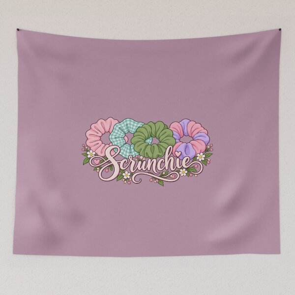 Item preview, Pastel Scrunchie Garden – Floral Hair Accessories and Foxgloves designed and sold by Britishdelights.