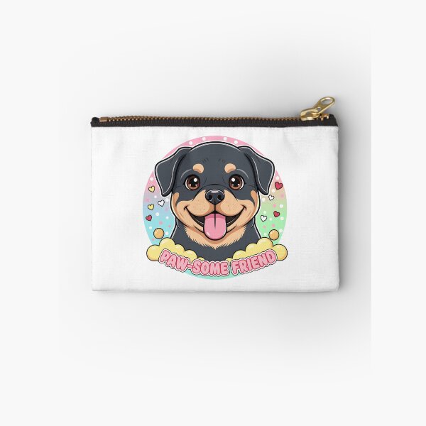 Item preview, Rottweiler Paw-some Friend - Cute Kawaii Pastel Puppy Art designed and sold by Lucid Dream Pixel.