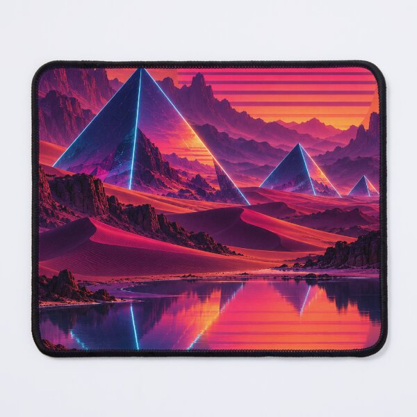 Item preview, Oasis of the Future — The Neon Pyramids designed and sold by Pixel Sakura Gallery.
