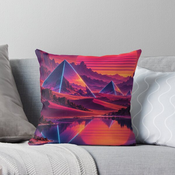 Item preview, Oasis of the Future — The Neon Pyramids designed and sold by Pixel Sakura Gallery.