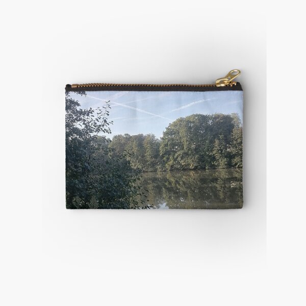 Item preview, Peaceful Lake Reflecting Autumn Trees designed and sold by PhuongVoArt.