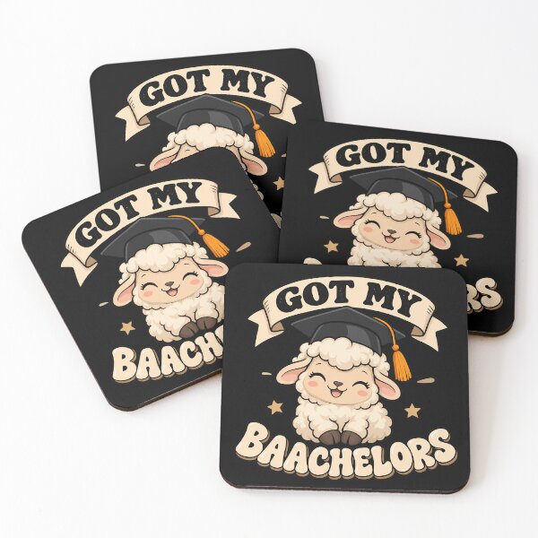 Item preview, Got My Bachelor's Cute Sheep Lover Funny Graduation designed and sold by Rtcraftani.