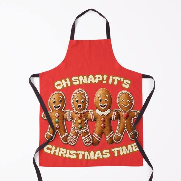 Item preview, Oh Snap It's Christmas Time Funny Gingerbread Men designed and sold by CraftyValley.