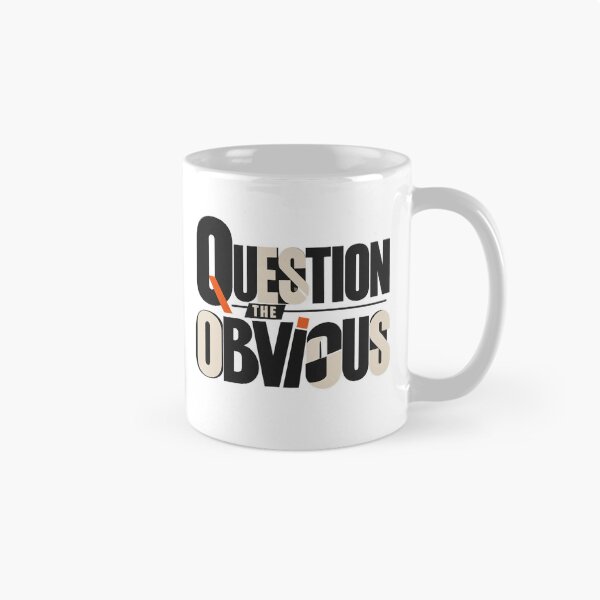 Item preview, Question the Obvious – Minimalist Typography designed and sold by sharvostore.
