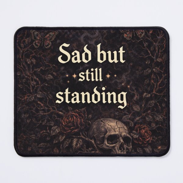 Item preview, Sad But Still Standing Gothic Motivational Quote designed and sold by Velvet Hex.