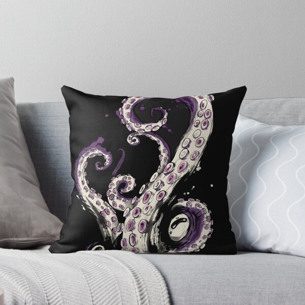 Item preview, Purple Tentacle Day of the Tentacle Sumi-e Video Game Anime Shirt designed and sold by Senpaiwaves.