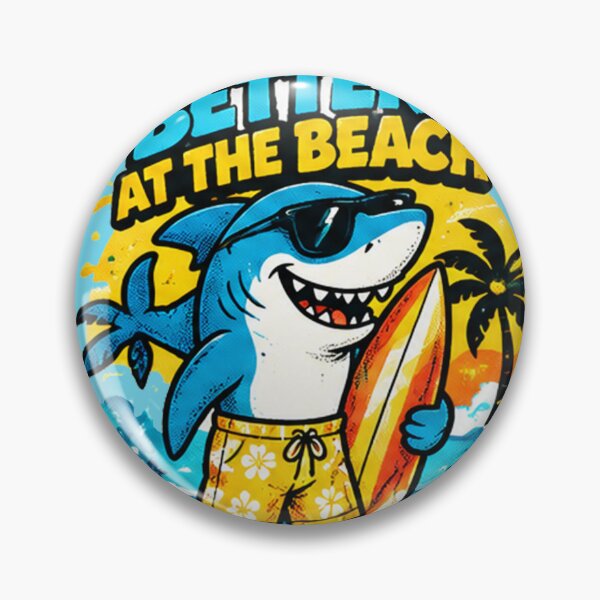 Item preview, Funny Surfing Shark Beach Life Summer Vacation designed and sold by Melanie-Murphy4.