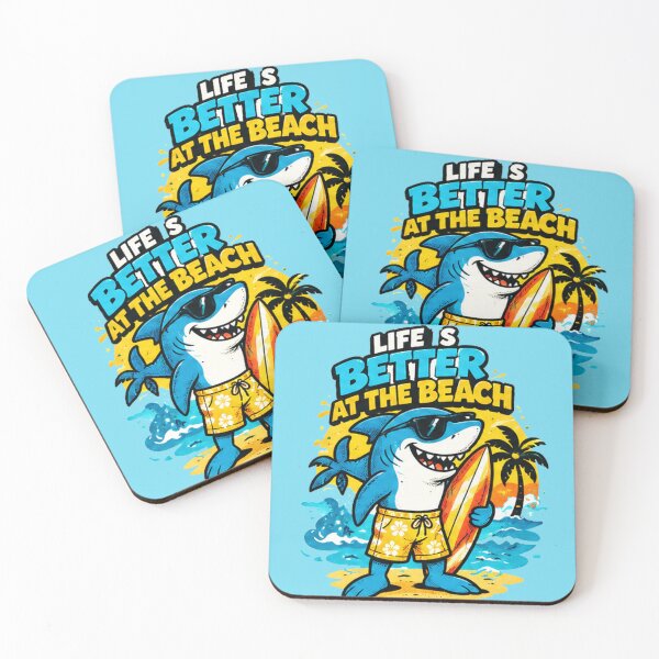 Item preview, Funny Surfing Shark Beach Life Summer Vacation designed and sold by Melanie-Murphy4.