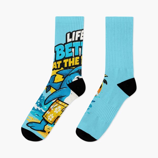 Item preview, Funny Surfing Shark Beach Life Summer Vacation designed and sold by Melanie-Murphy4.