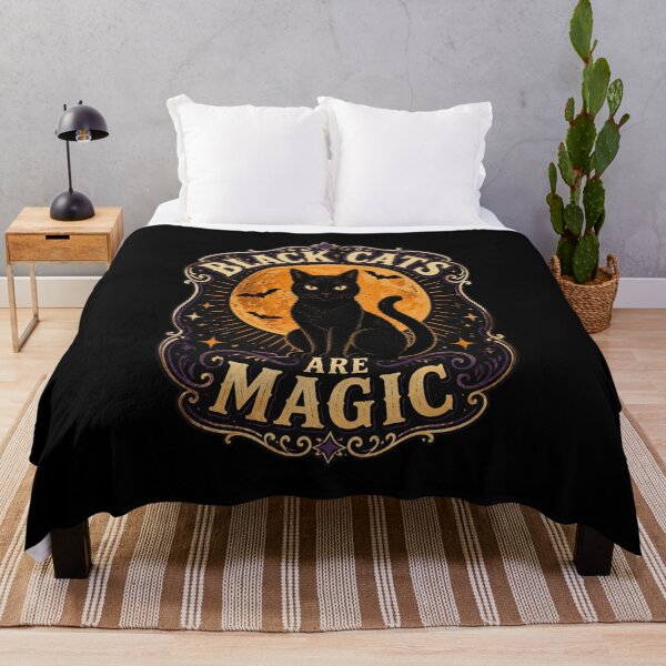 Item preview, BLACK CATS ARE MAGIC designed and sold by GoGreenLove.